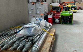 Materialanlieferung am neuen Standort in Österreich